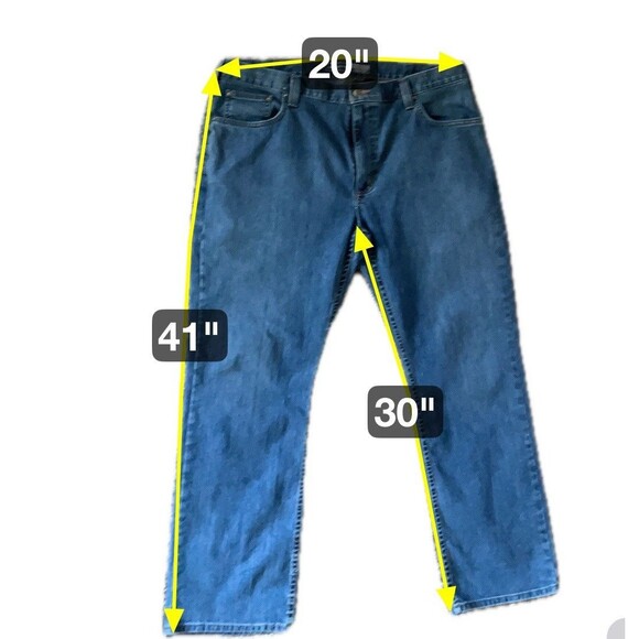 Carhartt Rugged Flex Jeans Men’s 40x30 Relaxed Fit 5 Pocket Coldwater Blue Chore - Picture 13 of 13